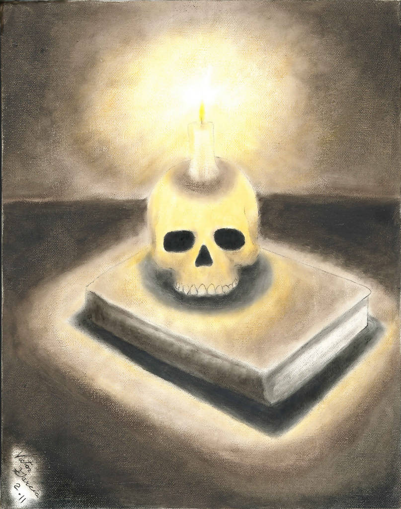 Candle Light Skull