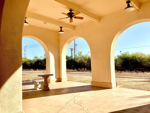 11x14 photo Ajo train station veranda