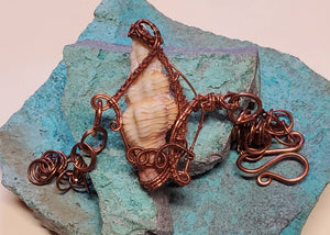 Copper shell bracelet