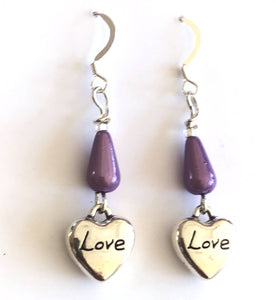 Love Hearts -- Lavender Drop