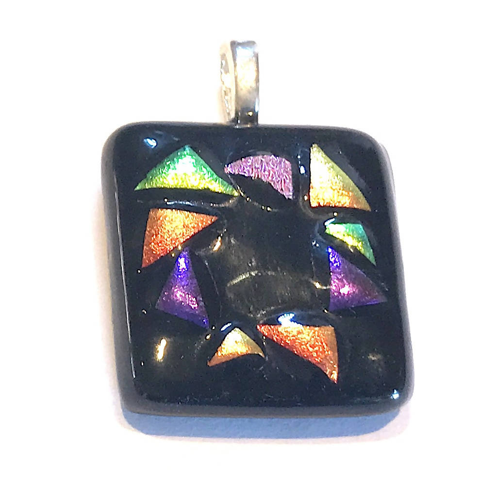 Circle of Color - Fused Glass Pendant